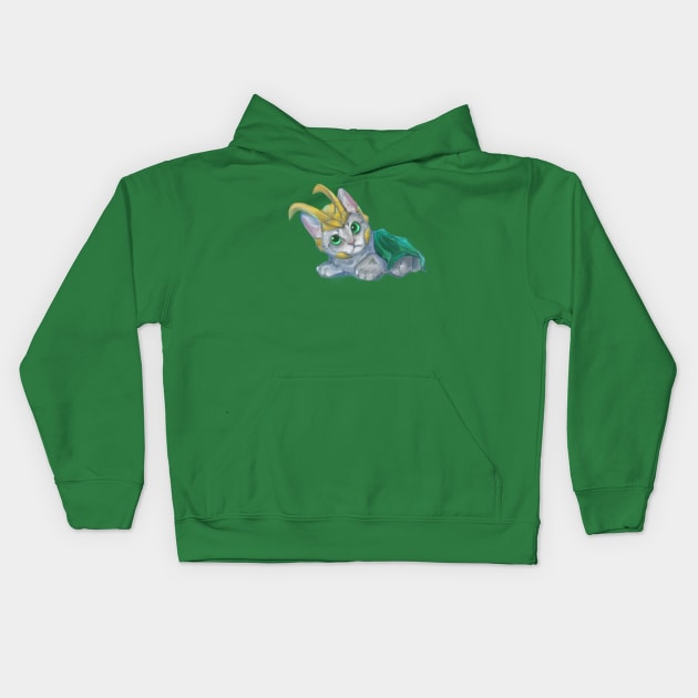 Lokitty Kids Hoodie by winterray